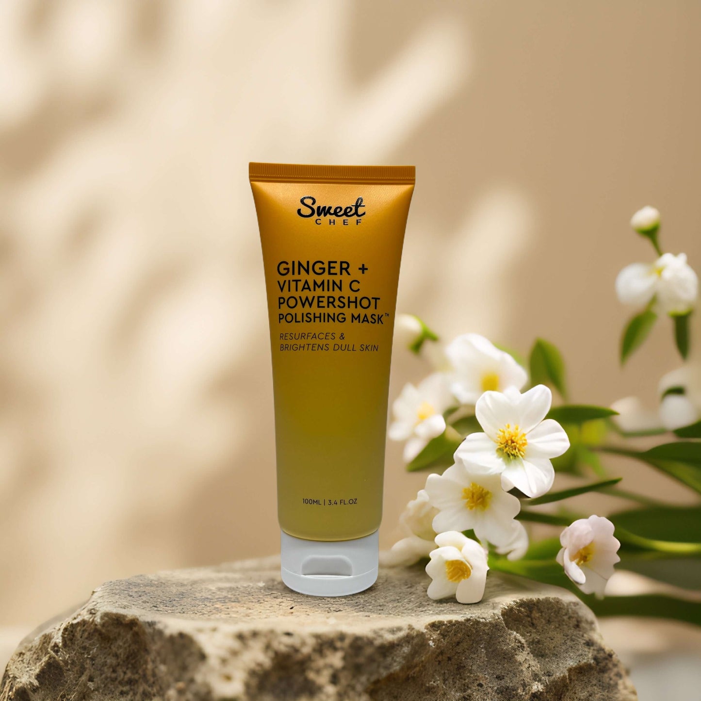 Sweet Chef Ginger Vitamin C Polishing Mask in a tube for brightening and resurfacing dull skin.