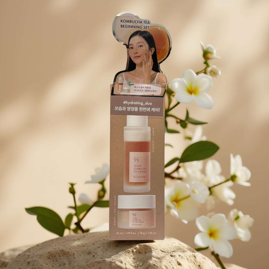 Deep Hydration + Glow | Vegan Kombucha Tea Duo by Dr. Ceuracle – 2.7 fl oz