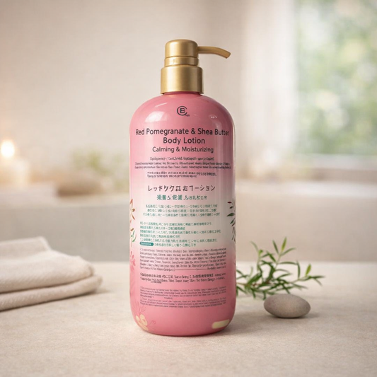 Calming & Moisturizing | Red Pomegranate & Shea Butter Body Lotion by – 17 fl o