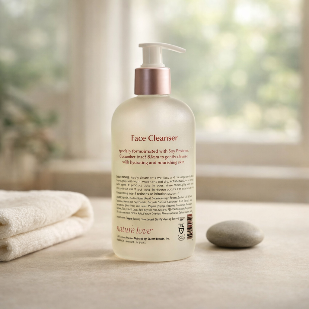 Gentle Cleanse | Soy Face Cleanser by nature love – 8 fl oz