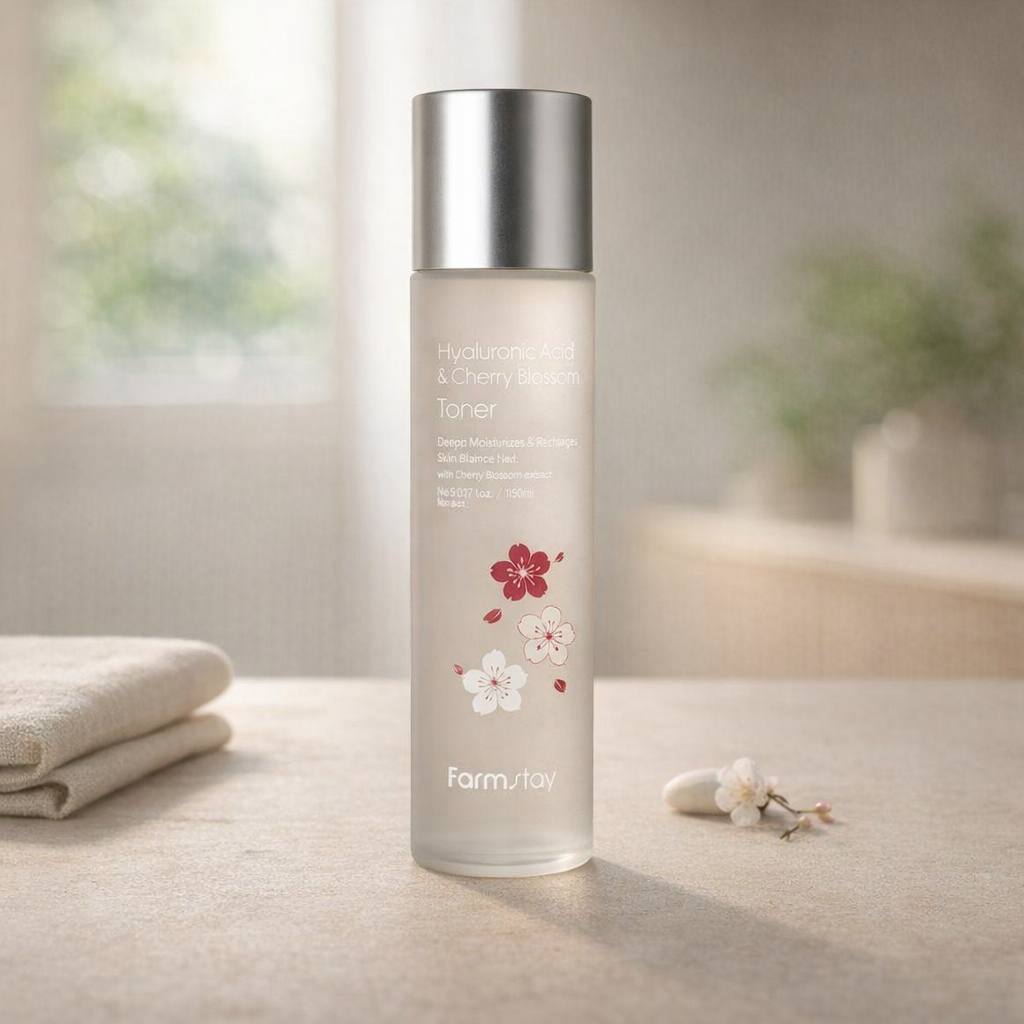 Hydrating | Hyaluronic & Cherry Blossom Toner by Farmstay – 5.07 fl oz