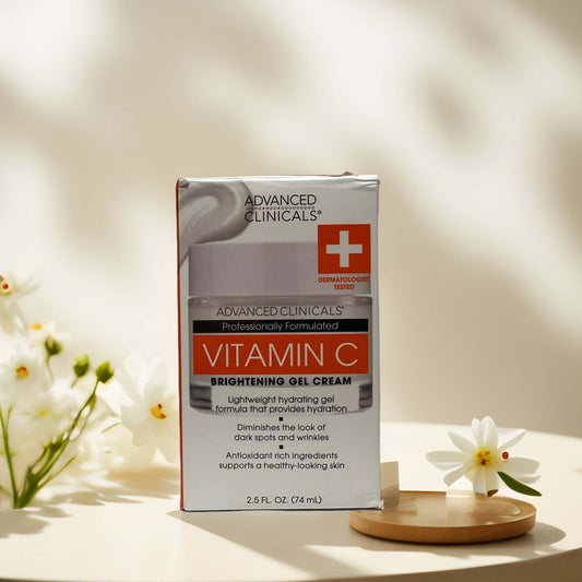Vitamin C Brightening Gel-Cream by Advanced Clinicals, 2.5 oz.