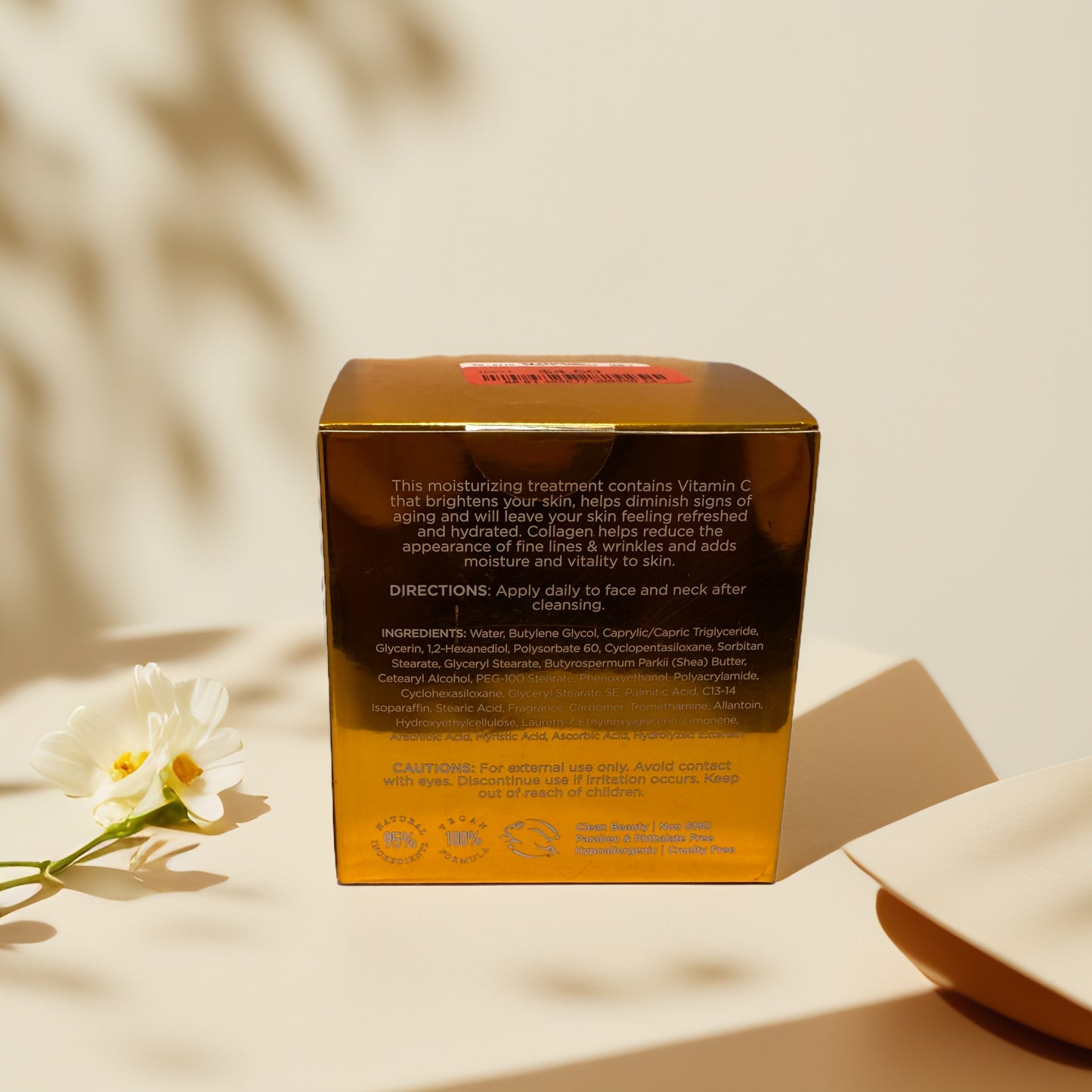 Brighten & Firm | Vitamin C & Collagen Day Cream by Clear Beauty – 1.7 fl oz