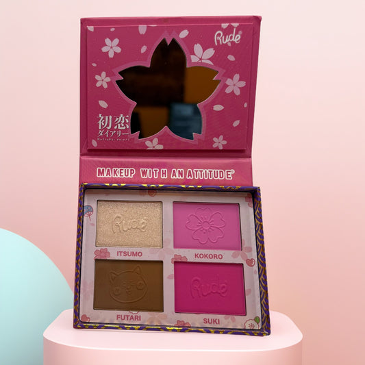 Rude First Love Diary Sweetheart Saw - Chan – Blush, Highlighter & Contour - Queen City Skincare
