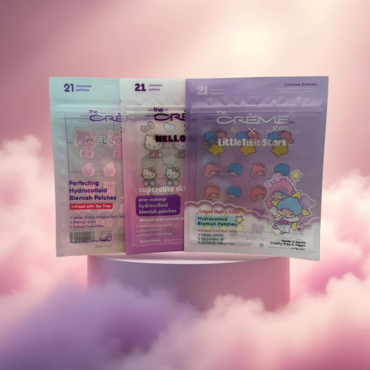 The Crème Shop x Hello Kitty & Angels Blemish Patch Trio – 63 Acne Spot Stickers - Queen City Skincare