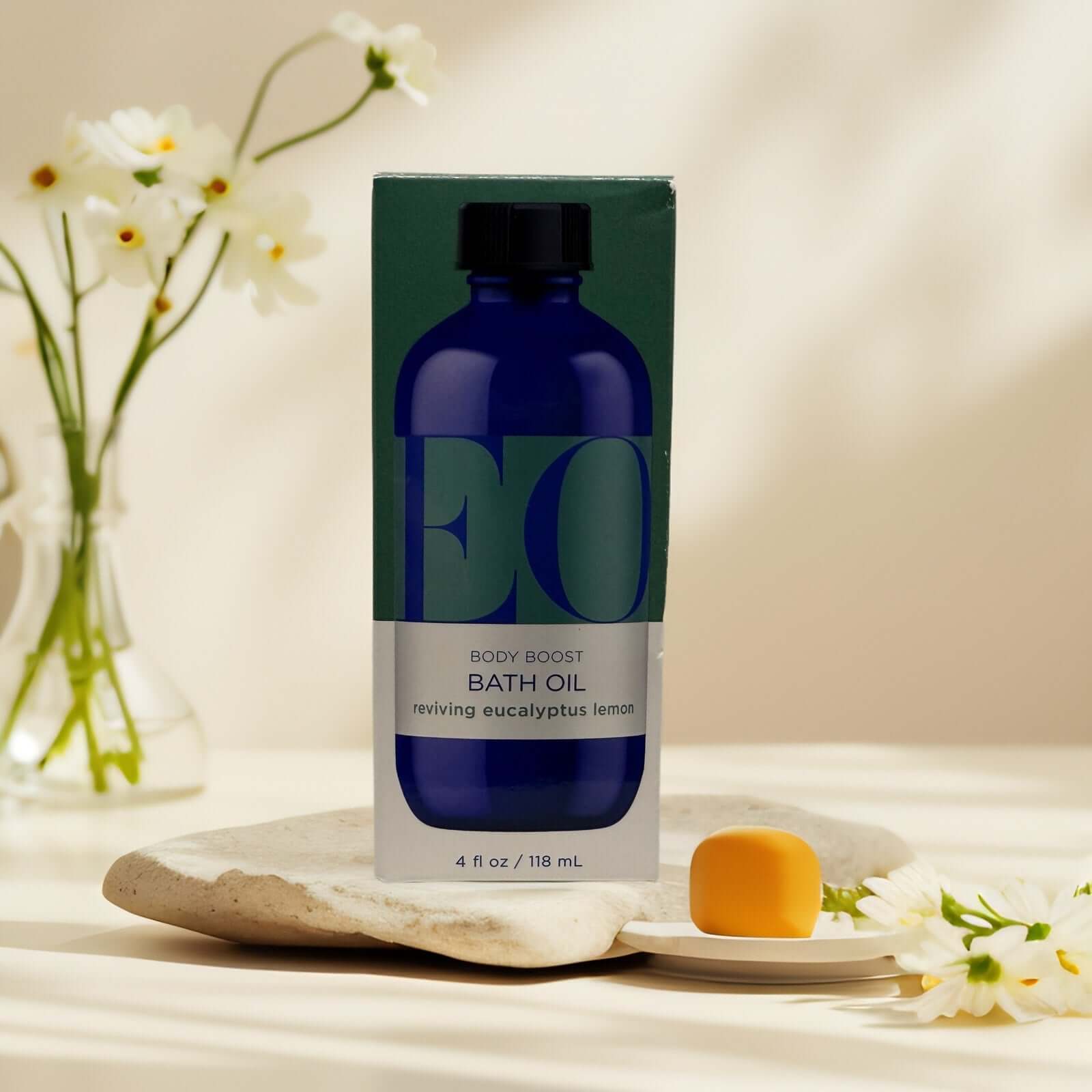 Body Boost Bath Oil Eucalyptus Lemon by EO Essential Oils 4oz