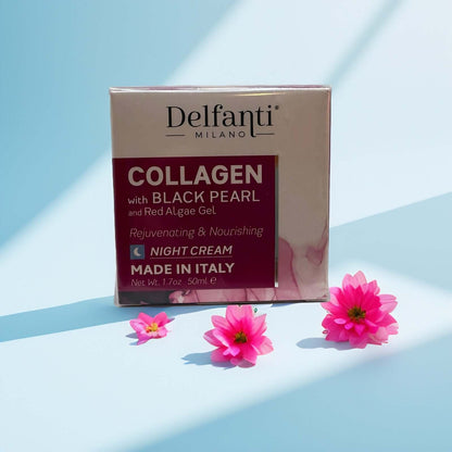 Delfanti Milano Collagen Night Cream with Black Pearl
