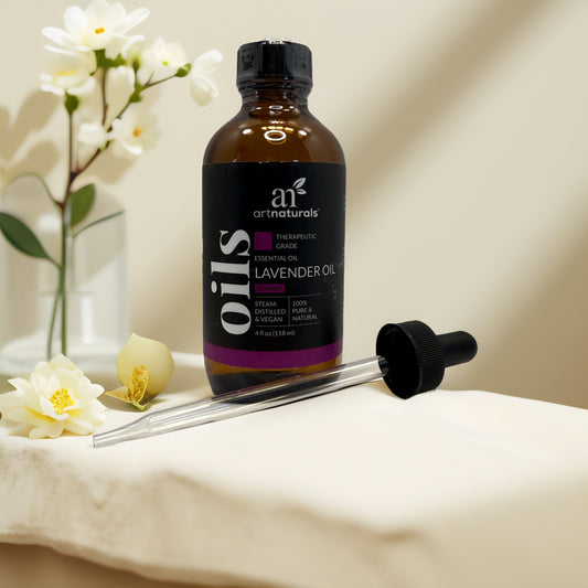 ArtNaturals Pure Lavender Essential Oil – 4 oz Aromatherapy Grade + Dropper - Queen City Skincare