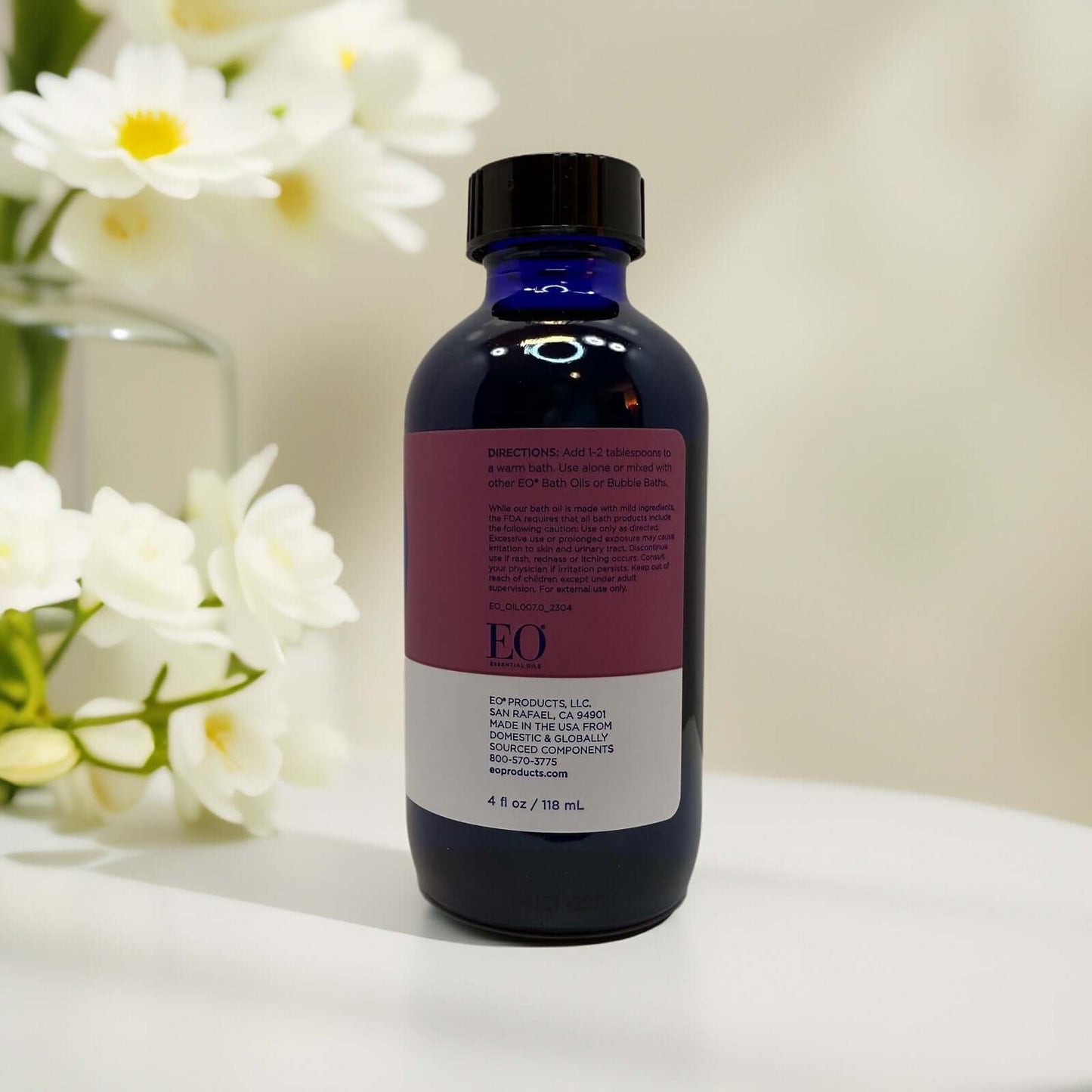 Sweet Slumber Bath Oil by EO Essential Oils 4oz bottle.