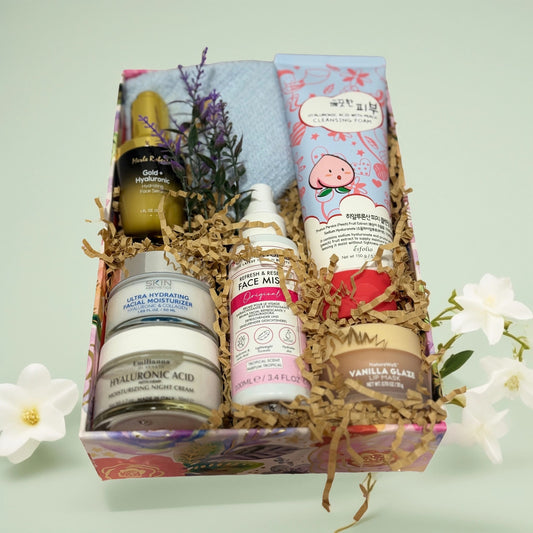Spring Showers Premium Skincare Kit Full Hydration Self - Care Gift Box 24 pieces - Queen City Skincare