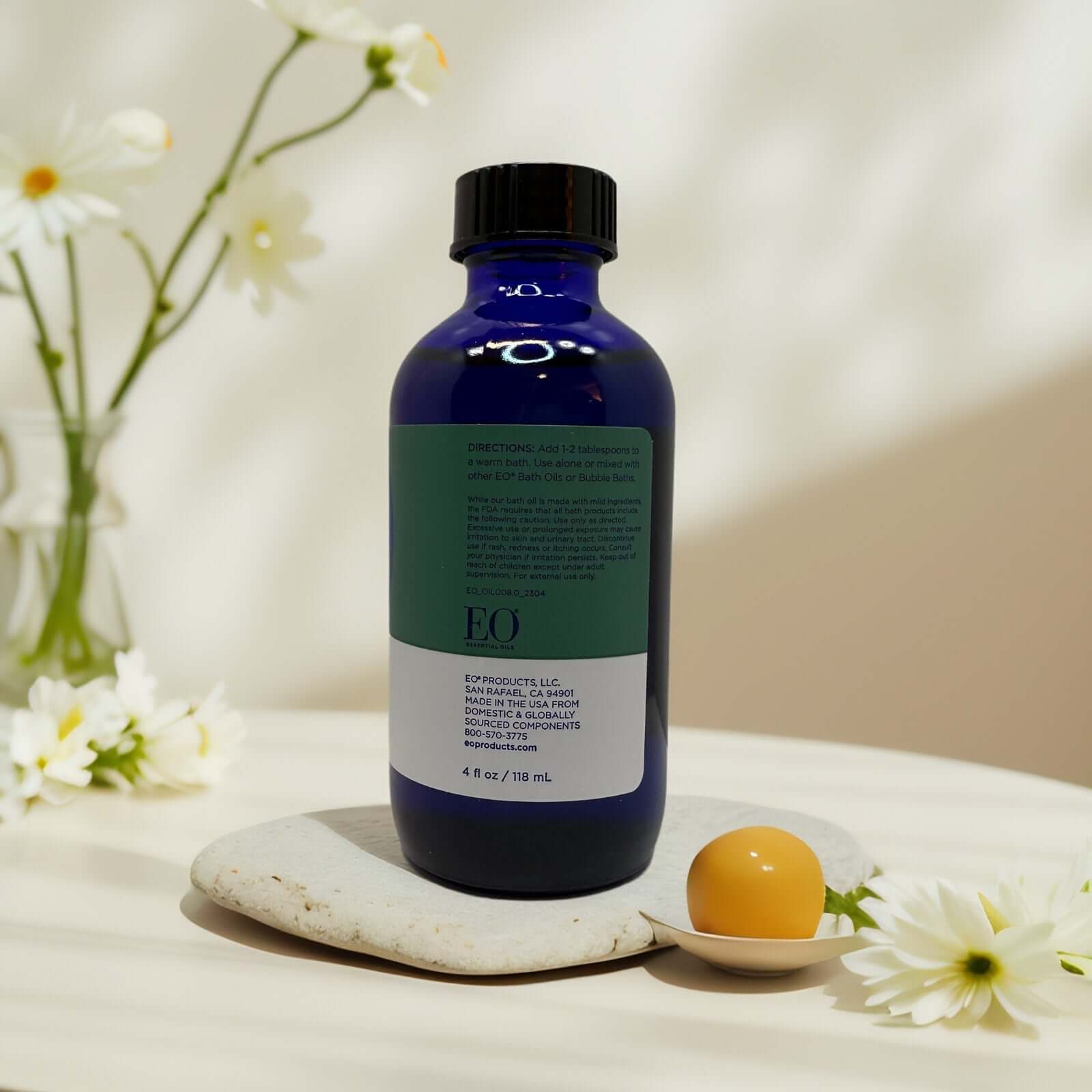 Body Boost Bath Oil by EO Essential Oils, eucalyptus lemon.