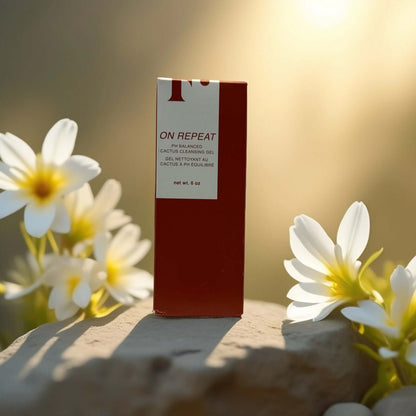 Cactus Cleansing Gel by F On Repeat in floral setting