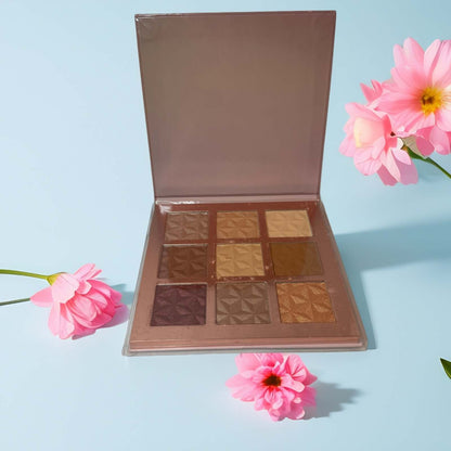 Ellen Tracy Face Palette Duo Contour + Shimmer Glow Highlighter & Blush Set - Queen City Skincare