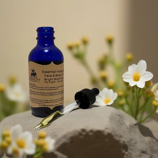 Small-Batch Hydration | Bright Botanical Face and Body Oil from QCS - 1.7 fl oz