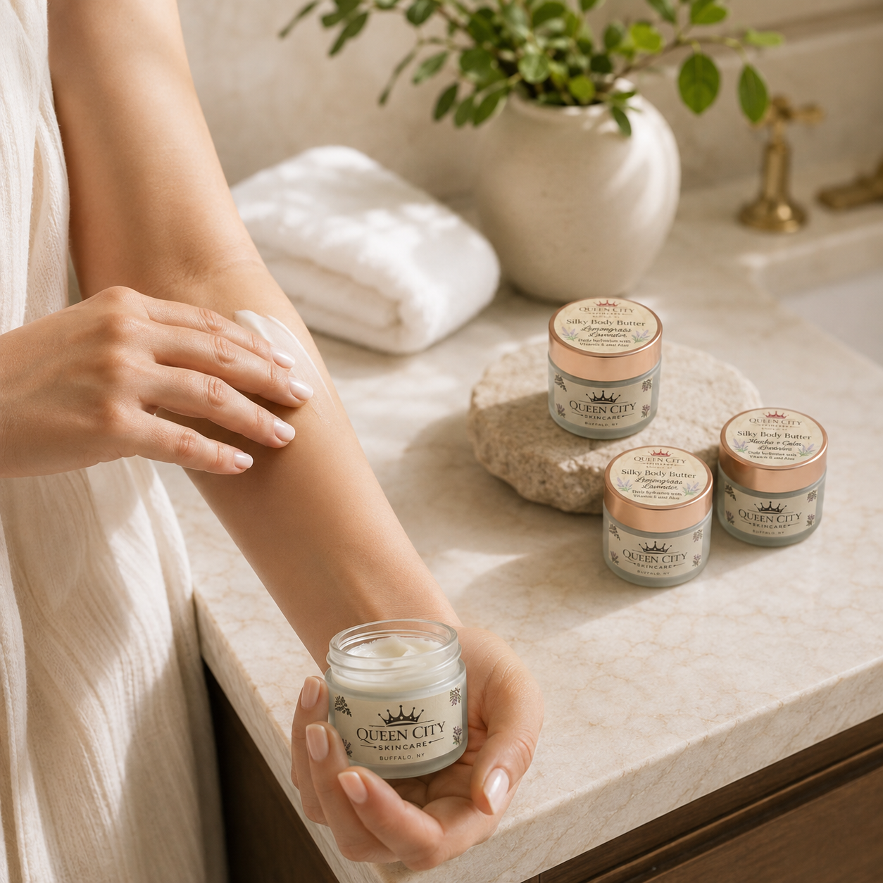 Holiday Whipped Body Butter Duo – Handmade Skincare Gift Set