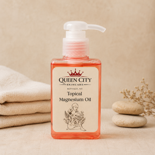 Topical Magnesium Serum Oil | 3.4 oz Lightweight Body Serum for Evening Self Care | Aloe & Glycerin