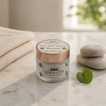 Unscented Hydrating Body Butter, by Queen City Skincare