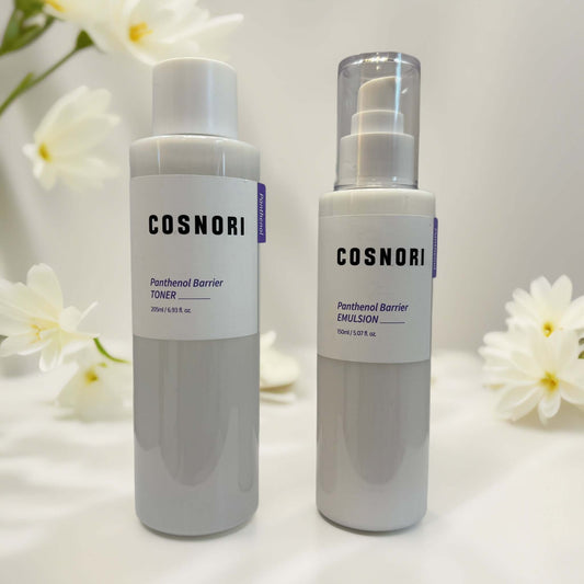 Cosnori Panthenol Barrier Skincare Toner and Emulsion Duo