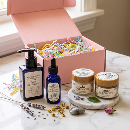 Handcrafted Queen City Self Care Box - Custom Luxury Face, Bath & Body Kits