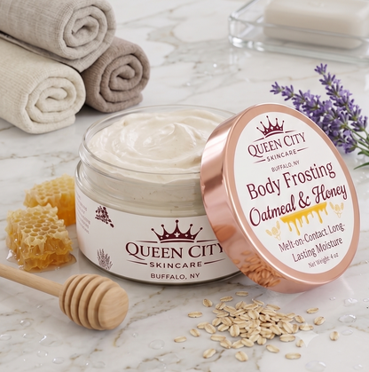 Post-Shower Hydration | Oatmeal & Honey Body Frosting by Queen City Skincare