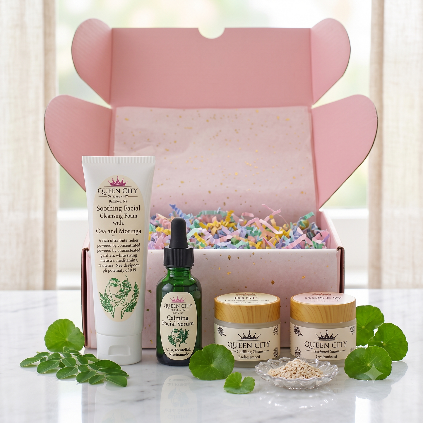 Handcrafted Queen City Self Care Box - Custom Luxury Face, Bath & Body Kits