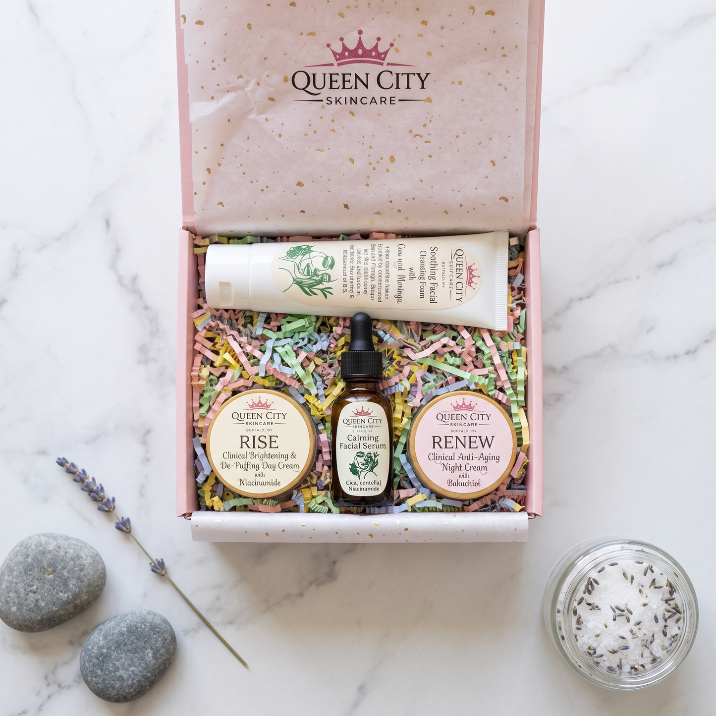 Handcrafted Queen City Self Care Box - Custom Luxury Face, Bath & Body Kits