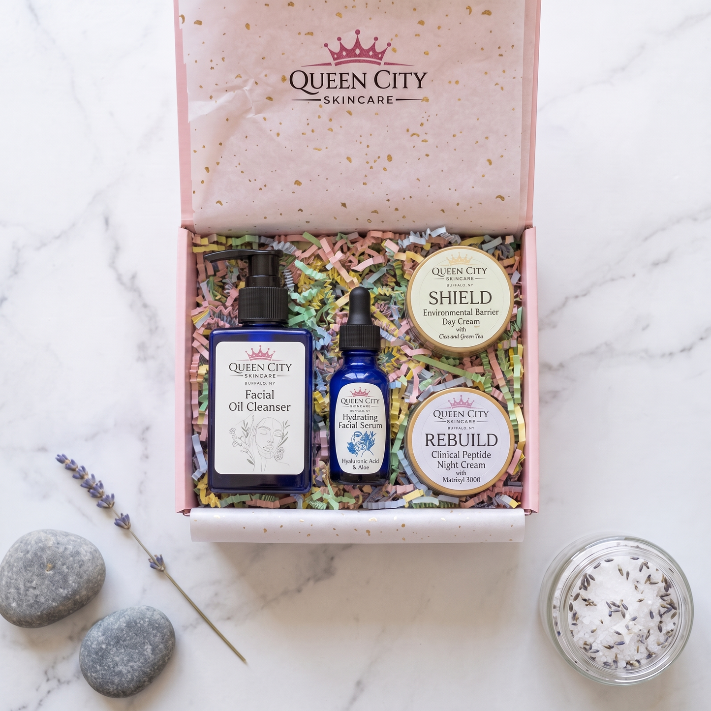 Handcrafted Queen City Self Care Box - Custom Luxury Face, Bath & Body Kits
