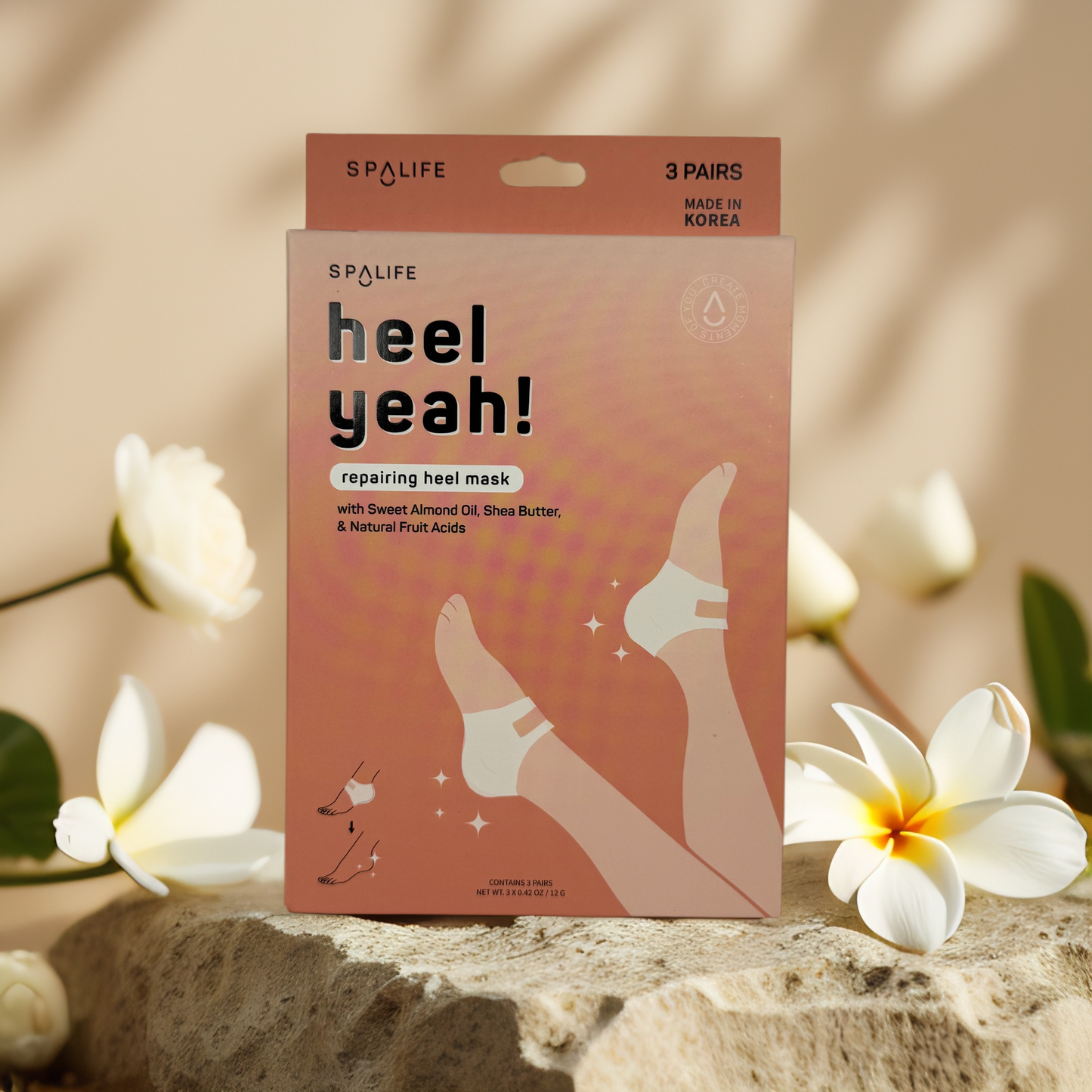 Heel Repair & Softening | Heel Yeah! Repairing Heel Mask by SpaLife – 3 pairs