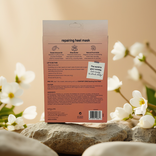 Heel Repair & Softening | Heel Yeah! Repairing Heel Mask by SpaLife – 3 pairs