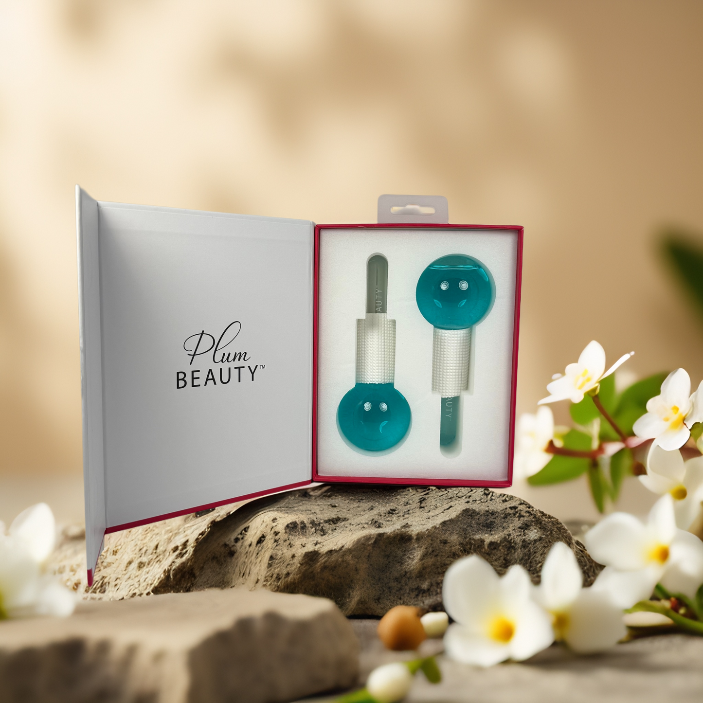 Depuff & Refresh | Glass Cooling Facial Globes by Plum Beauty – 2 count