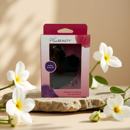 Lift & Soothe | Obsidian Facial Gua Sha Tool from Plum Beauty
