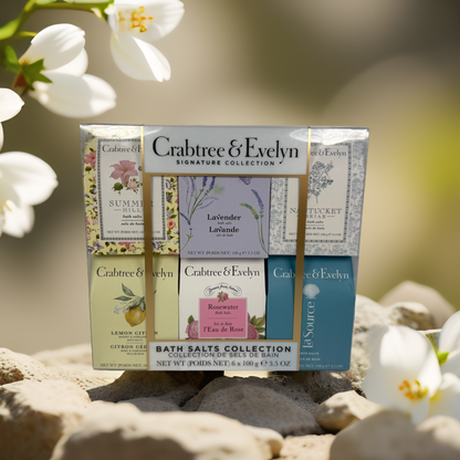Aromatherapy Relaxation | Bath Salts Collection by Crabtree & Evelyn – 6 x 3.5 oz
