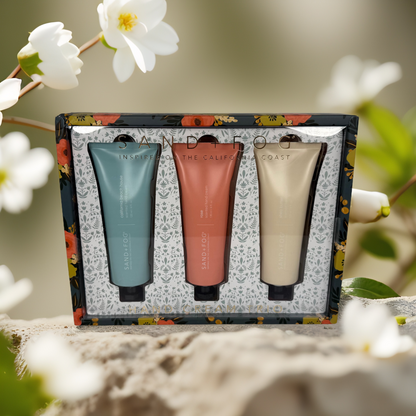 Hydrating Care | Hand Cream Trio Gift Set by Sand + Fog – 3 x 4 fl oz