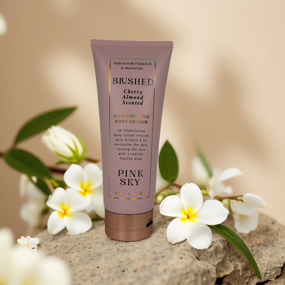 Radiant Glow | Cherry Almond Illuminating Body Lotion by Pink Sky – 8 fl oz