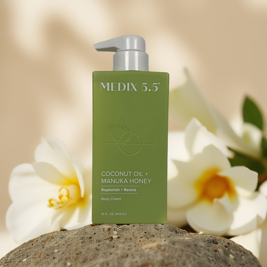 Hydrating Radiance | Coconut Oil + Manuka Honey Body Cream by Medix 5.5 – 15 fl oz