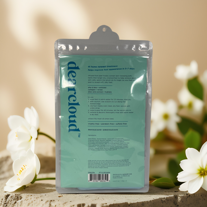 Soft Renewal | Exfoliating Foot Peel Mask by Dearcloud – 2 Pairs