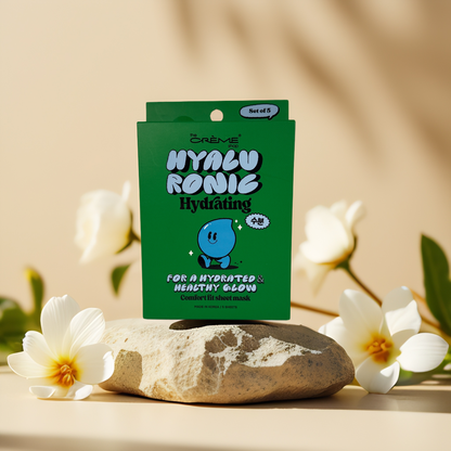 Deep Hydration | Hyaluronic Facial Sheet Masks from The Crème Shop – 5 Pack
