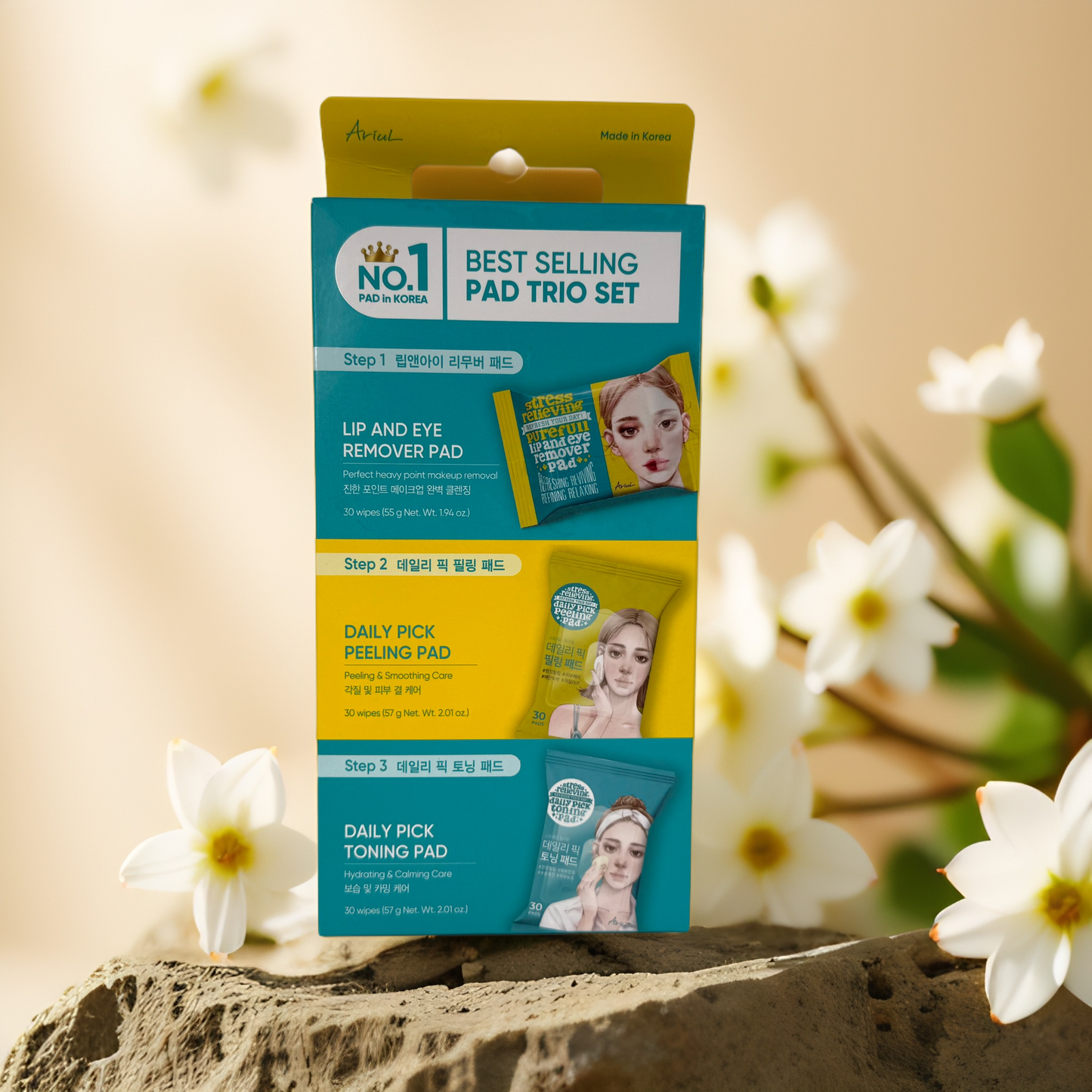 3-Step Radiance | Best Selling Face Pad Trio Set by Arial