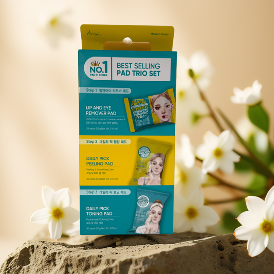 3-Step Radiance | Best Selling Face Pad Trio Set by Arial