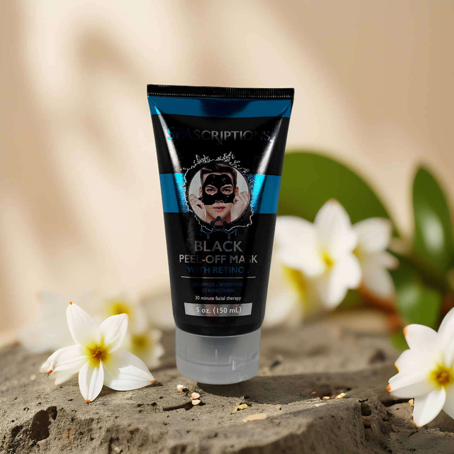Smoothing Renewal | Black Peel-Off Facial Mask with Retinol from SPAscriptions – 5 oz