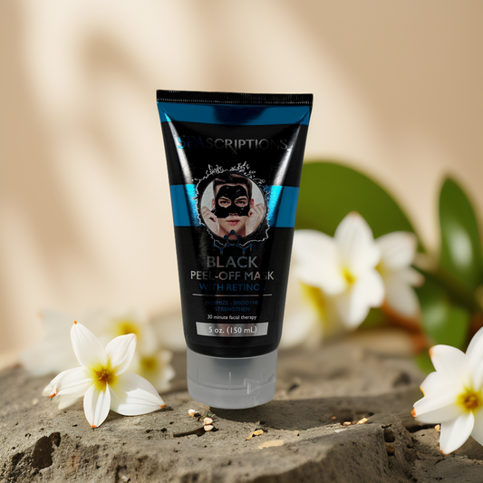 Smoothing Renewal | Black Peel-Off Facial Mask with Retinol from SPAscriptions – 5 oz