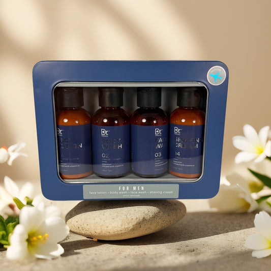 Refreshing Care | Men’s Skincare Travel Set by Dr. Wellness – 4pc / 3.4 fl oz each