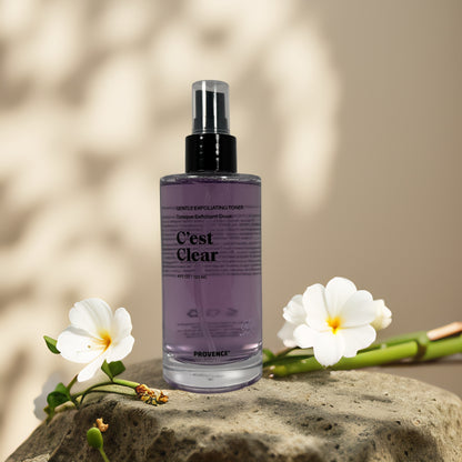 Smoothing Radiance | C’est Clear Gentle Exfoliating Toner by Provence – 4 fl oz