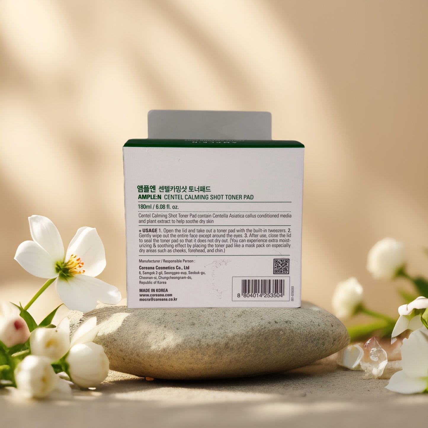 Soothing Hydration | Centel Calming Shot Toner Pads by Ample:N – 6.1 fl oz