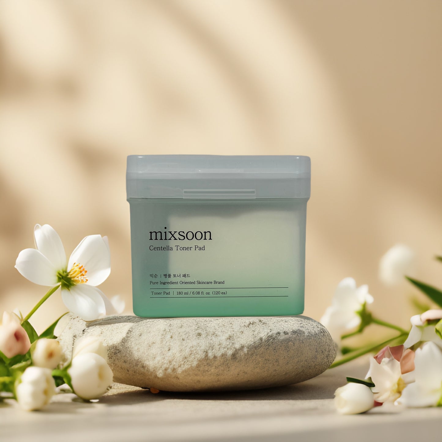 Soothing Balance | Centella Toner Pads by Mixsoon – 120 Count (6.08 fl oz)