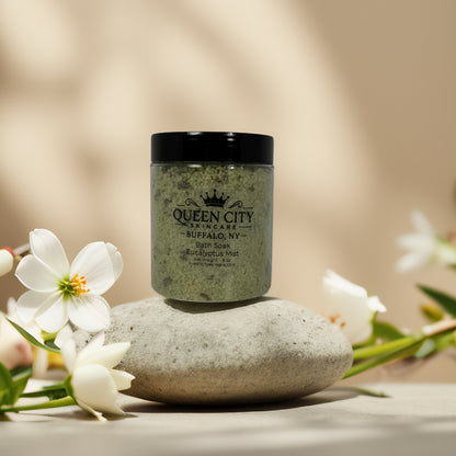 Eucalyptus Mist | Refreshing Herbal Bath Soak by Queen City Skincare – 8 oz