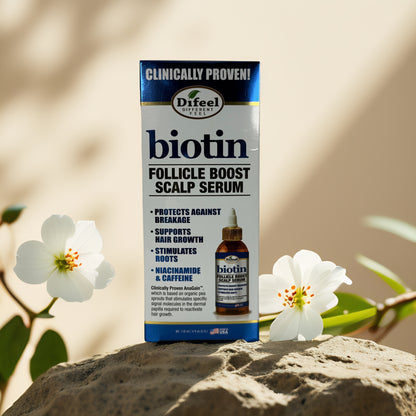 Strength & Growth | Biotin Follicle Boost Scalp Serum from Difeel – 2.5 fl oz