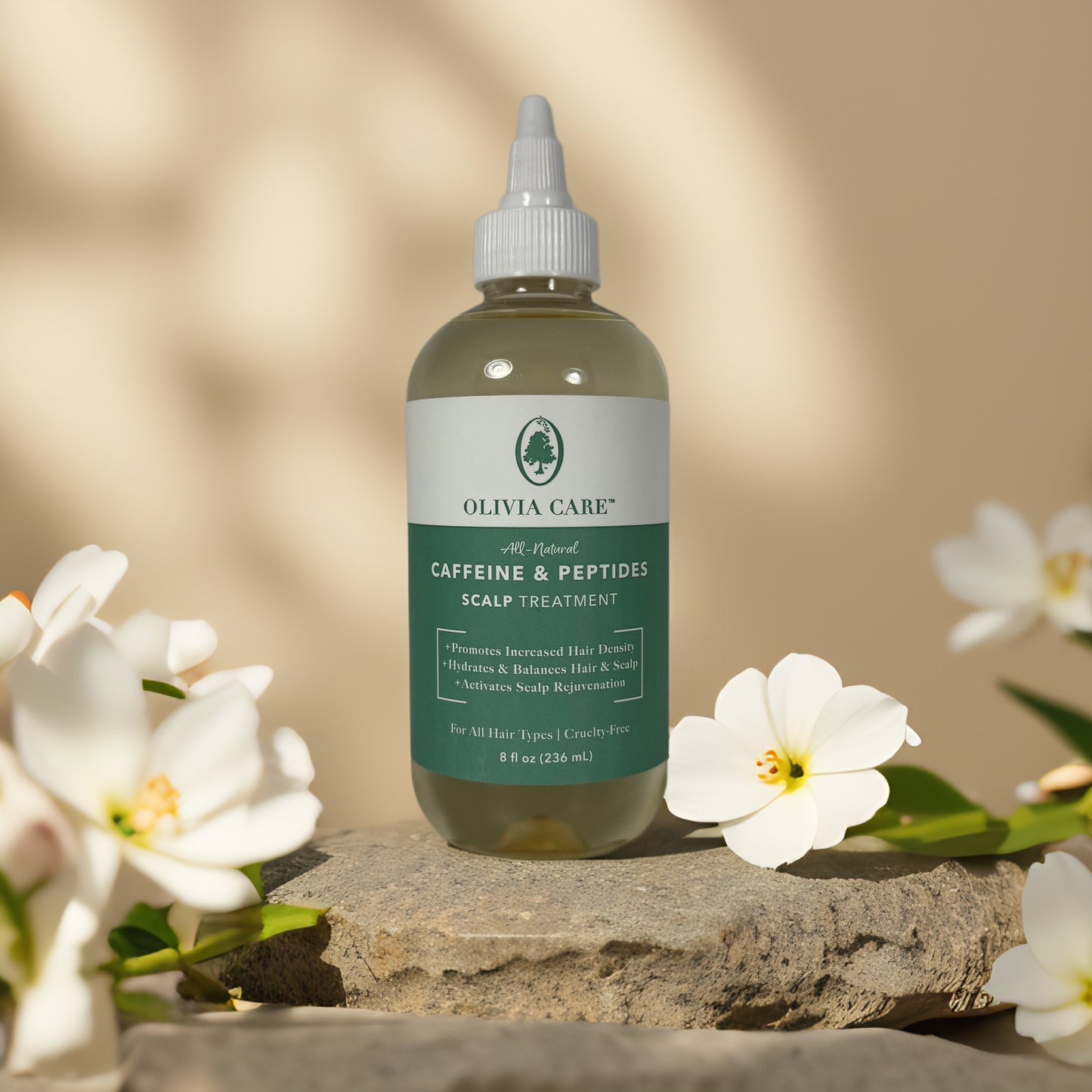 Density Boost | Caffeine & Peptides Scalp Treatment by Olivia Care – 8 fl oz