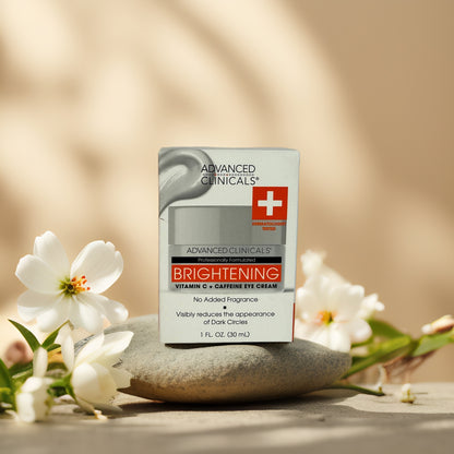 Radiant Under-Eye Care | Vitamin C + Caffeine Eye Cream by Advanced Clinicals – 1 fl oz