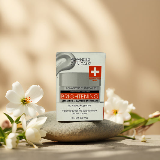 Radiant Under-Eye Care | Vitamin C + Caffeine Eye Cream by Advanced Clinicals – 1 fl oz